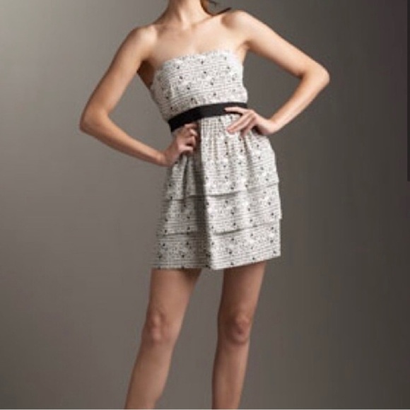Theory Dresses & Skirts - Theory Silk Strapless Mini Dress